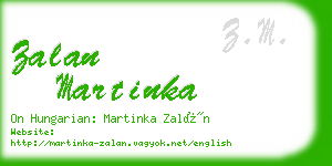 zalan martinka business card